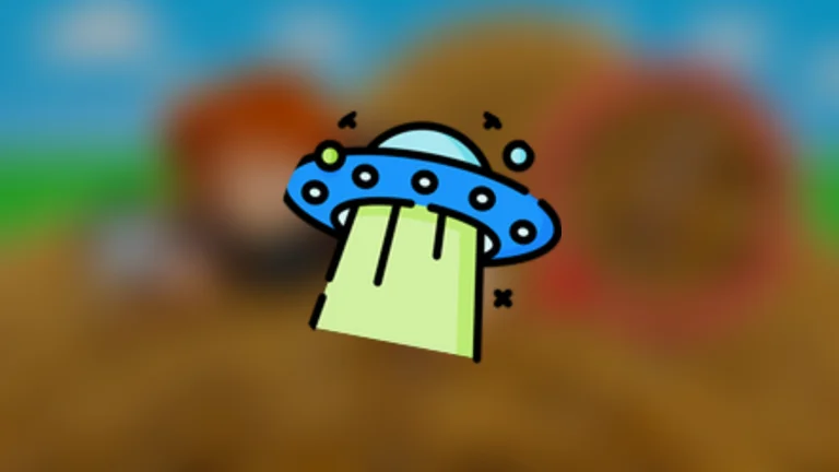 The official UFO badge icon — the event made this theme explicit across the FARMHOUSE map